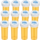 Empty Plastic Medicine Pill Bottles with Child Resistant Caps (12 Pack), 13 Dram Small Prescription Vial Medicine Containers Travel Pill Bottles Clear Pill Case Organizers