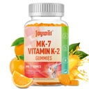 Vitamín K2 MK-7 Gumies 100mcg, Extra sila K2 Vitamín Supplement for Bone & He-Art Support, Žuvateľný prírodný Orange flavor, Non GMO, Vegan, 60 Gummies
