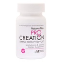NaturesPlus ProCreation Female Fertility Support - 60 Capsules - Multivitamin & Mineral Supplement with Antioxidants - Promotes Reproductive Wellness - Gluten Free - 30 Servings