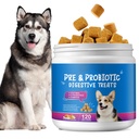 Probiotics Chews for Dogs Promotes Digestion and Kin & Coat Pure Natural Dog Pet Fiber Supplement - 120 Chewable Treats