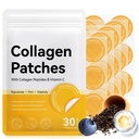 Collagen Patches 30 Pcs - 100% Natural Patch for Women and Men - Skin Elasticity, Hydration & Firmness