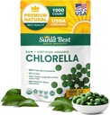 Sunlit Najlepšie USDA Organic Premium Chlórella Tablety 1000 Počet 