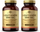 Solgar L-Glutamine 1000 mg, 60 tabliet (dávka 2) - Prírodné jedlo pre svalovú hmotu - Podporuje zdravie gastrointestinálneho (GI) - podporuje zdravie mozgu - Non-GMO, Vegan, Gluten Free, Kosher - 60 Celkové služby