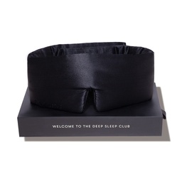 DROWSY Silk Sleep Mask - Face-Hugging, Padded Cocoon for Luxury Sleep in Total Darkness - 100% Pure Mulberry Silk (Black Jade)