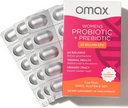 Omax Health Prebiotics and Probiotics Complex for Women, pH Balance, Vag Health, Urinary Tract, Yeast & BV Prevention, Lactobacillus & Bifidobacterium | Vegan, Organic, Gluten Free | 30 Vege-Capsules