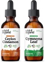 Divoká a organická cejlónska škorica Tincture 2 fl oz & Gymnema Leaf Tincture 2 fl oz