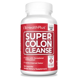 Zdravie Plus Super Colon Čistiť 30 dní Dodávka neželanej Gut Čistiť Detox, Psyllium Husk, Probiotiká pre Zápcha Relief & Tráviaca podpora, 120 Kapsule