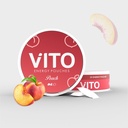 VITO Caffeine Energy Pouches-Peach 80mg, 20 pouches, Sugar-Free, Zero-Cal