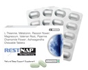 Restnap by LeeWell Chewable Sleeping Pills Tablets with Melatonin, Magnesium Glycinate, Ashwagandha, L-Theanine, Passion flower, Valerian Root & Chamomile Extract | Restful Night with Deep Sleep Support Supplement - 30 Tablets
