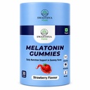 SWASTHYA AATA Melatonin Gummies Sugar Free Vegan & Gelatin Free Chewable Sleep Supplement For Adults Rich In Natural Bedtime Relaxation Nighttime Routine Support Strawberry Flavour