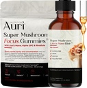 Auri Focus Gummies & Brain Boost Elixir Bundle - Super Huba Focus Gummies & Lion