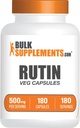 BulkSupplementments.com Rutin 500mg Kapsule - od Saphora Japonica, Rutin Supplement, Rutin Pills - Antioxidanty Supplement - Vegan & Gluten Free, 1 Kapsule per Serving, 180 Veg Kapsule