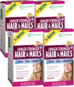 Aplikovaná výživa Dlhšie silnejšie vlasy a nechty - 60 Liquid Soft-Gels, Balenie 4 - Biotin, Silica a kolagén - 120 Servisov
