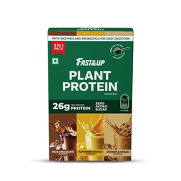 Fast&Up Plant Protein Assorted Pack of 3 Servings