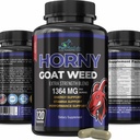 Horny Kozí burina Extra sila -120 Kapsule w. Maca, L-Arginín, Ženšen - Boost Desire, Výkon, Vytrvalosť, Energia, NeGMO Formula, 120 Kapsule