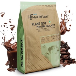 MyFitFuel Plant Soy Protein Isolate 90 | Pure Soy | 1 Kg, 28 Servings (Rich Chocolate Delight)