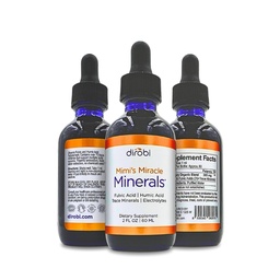 Dirobi Mimi's Miracle Minerals Kyselina fulvová Kyselina Humová - Minerálne zmes kvapky Supplement, Tekuté stopové minerály 70 Iónové minerály - Organická rastlina Odvodená (2 oz 60 dní)