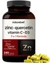 NatureBell Zinok Quercetin s vitamínom C & D3, 240 Kapsule 