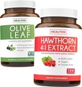 Bundle of Olive Leaf Extract & Hawthorn Berry Extarct - Zdravé byliny Bundle - Olive Leaf Extract with 20% Oleuropein & Hawthorn Berry 4:1 Extract - Concentrated from 2660mg Fresh Berries (120 Caps)