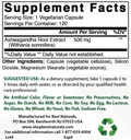 Najlepšie prírodné Ashwagandha extrakt 500 Mg & zinkový glukonát 50mg