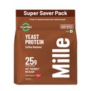 Mille Yeast Protein New Launch Super Saver Pack | 25g Protein/Scoop | Coffee Hazelnut | Fermented Yeast Protein Powder | No Bloat, No Added Sugar | Vegan | All 9 Essential Amino Acids | 1kg