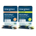 Pravá Grace ElectroMag - Grapefruit (16 tyčiniek) + Citrónová vápno (16 tyčiniek) - Powder pre rýchlu hydratáciu - Zero Cukor & Carbs - Non-GMO - 32 Celkové služby