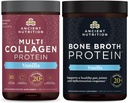 Ancient Nutrition Multicolagen Protein Powder, Vanilla, 24 Servings + Bone Brot Protein Powder, Vanilla, 20 Servings