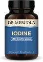 Dr. Mercola Iodine - 1500 mcg Iodid - Podporuje funkciu štítnej žľazy a metabolizmu - Likaps Capsulas - Non-GMO, Gluten-Free & Soy-Free - 30 kapsúl (30 dávok)