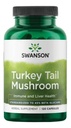 Swanson Turkey Tail Mushroom - Bylinné doplnky podporujúce imunitný systém a bunkové zdravie - Prírodná formula podporujúce funkcie a obrany pečene - (120 kapsúl, 500 mg)
