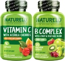 NATURELO vitamín C kapsuly, 90 Počet vitamín B komplex 120 Počet