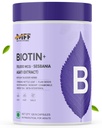 MyFitFuel Biotin+ 10,000mg Sesbania+ (120 Nos) Plant Based 10 Key Ingredients, Biotin For Hair Growth, Strong Hair & Glowing Skin, Fights Nail Brittleness.