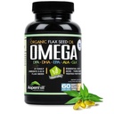 Ľanový olej - Omega 3 Super zmes s DPA, EPA, DHA, ALA a GLA s rybami, Borage a organické ľanový olej - Viac ako 2,400 Milligram Sila - Gluten Free - Vyrobené v USA - 60 SoftGels