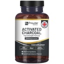 Aktivované Charcoal Kapsule - 200 High Strength Vegan Kapsule- 2000 mg per Serving I Made in The UK by Prowise Healthcare