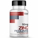 Oxin Nutrition Zinc Picolinate 50 mg High-Absorption Chelated Zinc Supplement - 60 Capsules