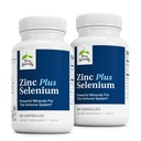 Terry Prirodzene Zinok Plus Selenium - Immune & Respiratory Health Supplement - Minerálne doplnky s bisglycinát zinočnatý Chelát - Formula s selén od Cellular Health Support - 60 Kapsule