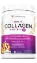 Powder Multi Collagen Peptidy pre ženy - Hydrolyzovaný Ochutený kolagén Prášok pre ženy s typmi I II III V & X Vitamín C a kyselina hyalurónová pre vlasy kože a nechtov (Peach Mango) - 30 Slúži