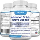 Pokročilé ischias Nerve Podpora Relief: Alpha Kyselina lipová Vitamín, Benfotiamín - 12 v 1 Doplnky ischias - 120 Kapsule- 30-60 Supply- Made in USA