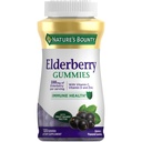 Nature's Bounty Elderberry Gumies, Dietary Supplement, Supports Immune Health, Obsahuje vitamín A, C, D, E a zinok, 100 mg, 120 Gumies