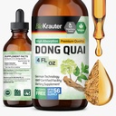 BIO KRAUTER® Menopauza Supplements for Women* - Dong Quai Drops 4 Fl.Oz 56 Days of Supply - Vegan Angelica Root Tinture for Menopause Support - Alkohol & Sugar Free - Relaxation & Women's Wellness