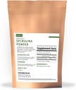 Organické Spirulina Powder, non-GMO, USDA Certified, Superfood s vysokým obsahom bielkovín, Boost Energy, Zvýšiť odolnosť, Individuálne balenie