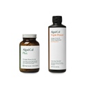 AlgaeCal Bundle - All Natural Calcium Supplement VIT D3 & K2, horčík, bór a stopové minerály a trojmocný Omega-3 rybí olej Prírodný tekutý Emulzia s EPA DHA Curcumin, Astaxantín