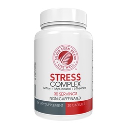 Silver Fern Stres Complex Doplnok - Bez kofeínu - Spánok, kázeň, Mood & More - s doplnkami Saffron, L-Theanine Supplement, & Myo-inozitol - Prírodný stres Relief Supplement (Pack of 1)