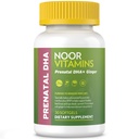 Noor Vitamíny Halal prenatálne vitamíny s DHA a kyseliny listovej, Esenciálne vitamíny, Ginger to Soothe mama Žalúdok, Železo, Softgels, Prenatálne vitamíny Pred / Počas / Post tehotenstva (1 mesiac dodávky)