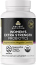 Ancient Nutrition Regenerative Organic Certified Probiotics for Women, Probiotiká Ženy Extra sila, Zdravé trávenie a imunitný systém Podpora funkcie, 25 miliárd CFU* Za obsluhu, 60 Počet