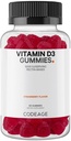 Kódovanie Vitamín D3 Gumové vitamíny, vitamín D3 5000 IU Gummy Cholekalciferol 125 μg - 2-Mesiac Zásoba - Mäkký pektín-Na základe, Živočíšne želatínové vitamíny Gummy, Strawberry, Gluten-free - 60 Gummies