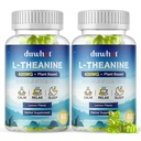 L-Theanine Gummies 400mg, Chewable Theanine Supplement for Adults & Kids 4+, Natural Stres Relief, ZZ & Focus Supplement, Vegan, Low Sugar, Non-Drowsy, Lemon Flavor, 120 Chewables