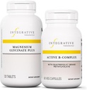 Integratívne terapie Bundle s aktívnymi B- Complex, 60 kapsúl a horčík Glycinate Plus, 120 tabliet - Active B- Complex na podporu energetického metabolizmu* - Podpora zdravia mozgu, zdravia srdca a nervov