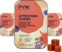 PYM Upozornenie Chews Support for Procrastination, Focus & Production, 60 Gróf 