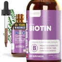 Rejuvica Health Active Biotin - Advanced Liquid Biotin Supplement - 5000mcg Podpora vlasov kože a nechtov