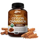 NutriFlair Organic Ceylon škorica (100% Certified Organic Ceylon škorica) 1200mg per Serving, 180 Kapsule - kĺby, zápal, antioxidant
